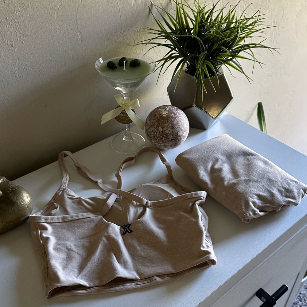 Savage X Fenty Nude Beige Bralette and Leggings Set -